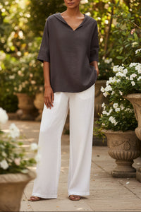 Heidi Fashion - Elegant Linen Shirt for Summer Comfort and Style 6