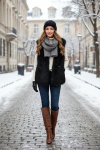 SOFTMINK – Women’s Faux Fur Vest with Elegant Warmth & Insulation