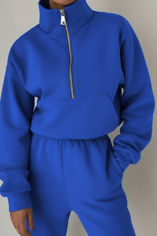 Heidi Fashion - Women's Half Zip Jogging Set for Comfort and Style 5