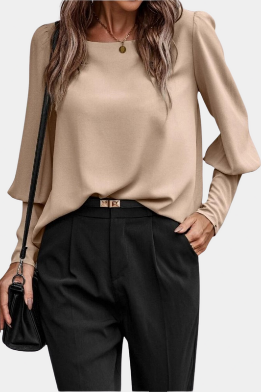 Heidi Fashion - Women's Long Sleeve Top with Unique Button Closure and Flattering Fit 0