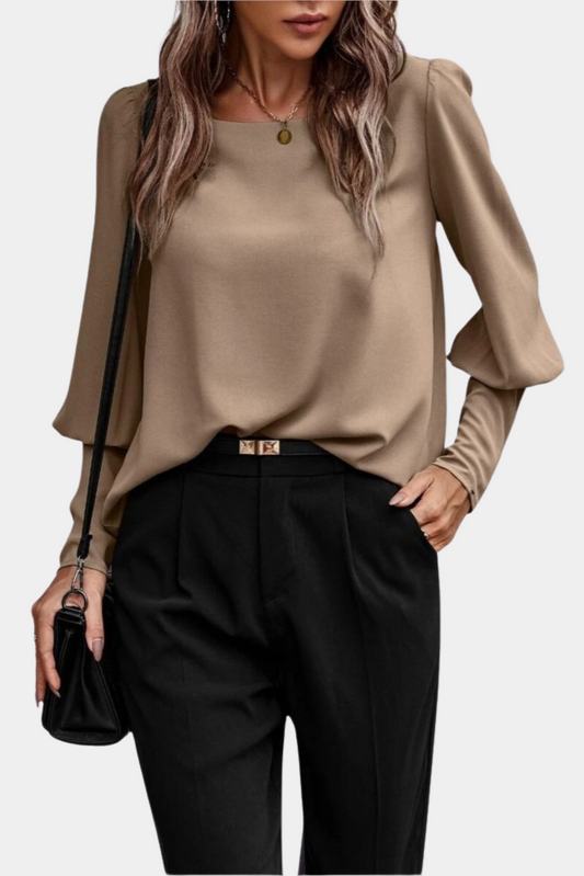 Heidi Fashion - Women's Long Sleeve Top with Unique Button Closure and Flattering Fit 2