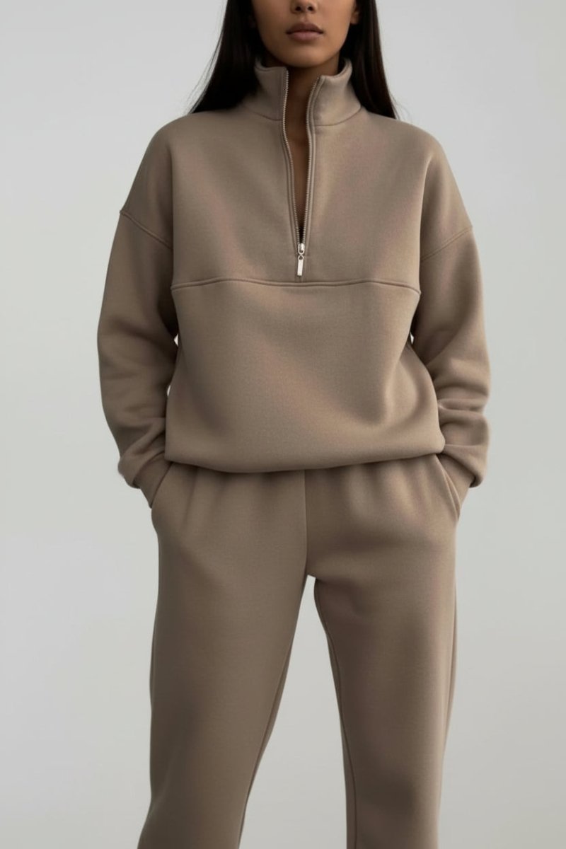 EMBERLAY – Cozy Fleece Pants Set with Clean Modern Balance