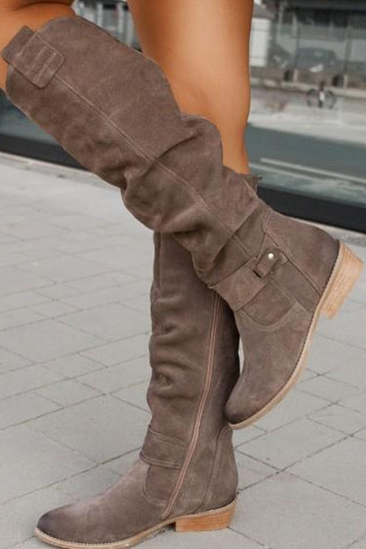 Heidi Mode - Women's Knee High Boots, Warm Suede for Cozy Winter Comfort 4