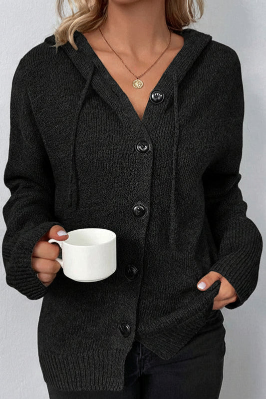 Hooded Cardigan with Drawstring - Stylish Comfort for Effortless Layering 8