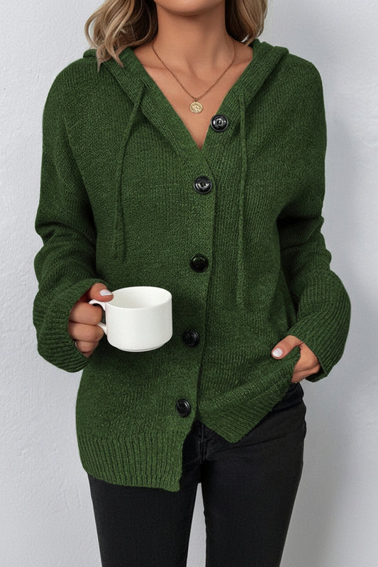 Hooded Cardigan with Drawstring - Stylish Comfort for Effortless Layering 9