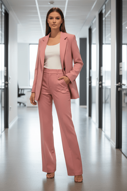 VOGUEELITE – Sophisticated Women's Suit Set Tailored Blazer and Trouser for Office