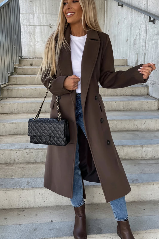 Jessica Women's Classic Wool Winter Coat with Lapel Collar for Timeless Elegance 0