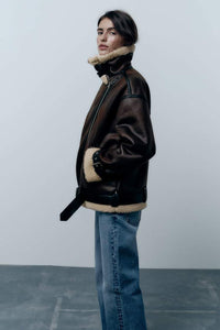 Karina - Stylish Water-Repellent Jacket with Cozy Insulation & Faux Lapels 2