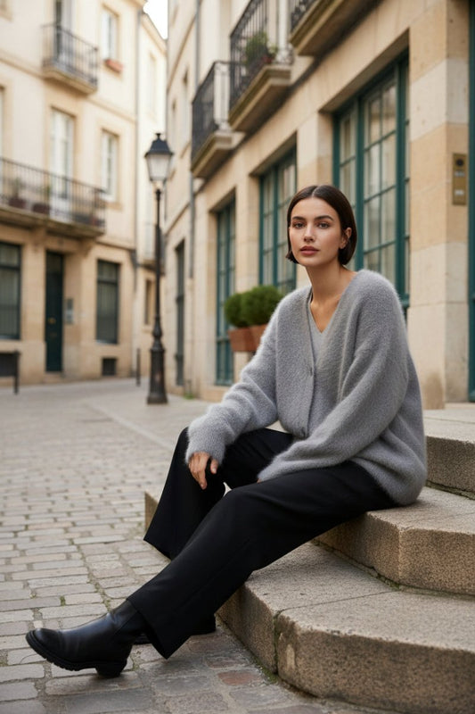 CÉRINA – Women’s Oversized Button-Up Cardigan for Cozy Elegance