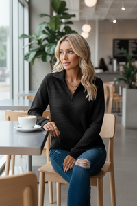 Katheryn - Women's Adjustable Collar Sweater for Everyday Comfort 7