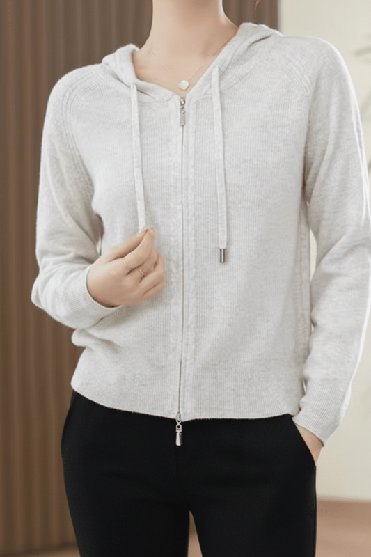 Lightweight Knitted Hoodie - Soft Comfortable Hooded Design for Spring & Autumn 2