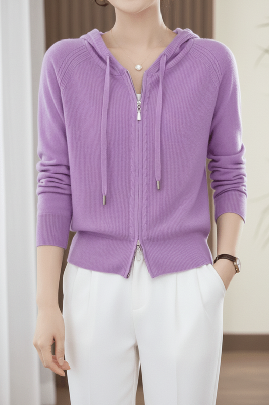 KNITMIST – Soft Lightweight Knitted Hoodie for Casual Layering