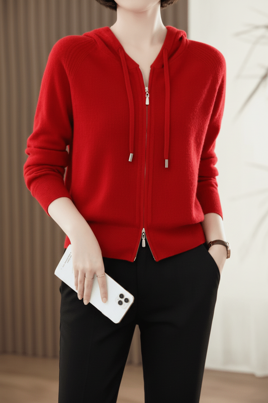 KNITMIST – Soft Lightweight Knitted Hoodie for Casual Layering