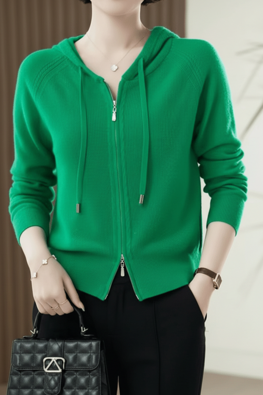 Lightweight Knitted Hoodie - Soft Comfortable Hooded Design for Spring & Autumn 5