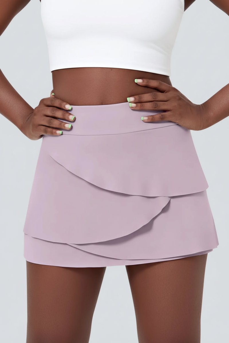 MARIPOSA – Airy 2-in-1 golf skirt with tiered design & pockets 0