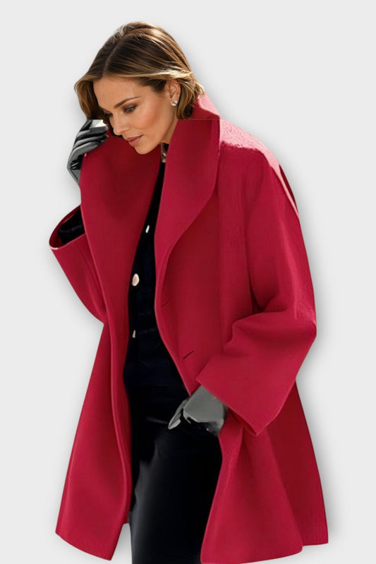 WIDELUX – Women’s Oversized Winter Coat with Wide Collar and Thick Insulation