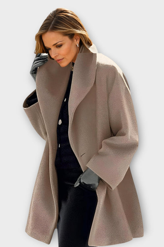 Mabel Oversized Winter Coat for Women - Chic Wide Collar & Thick Insulation 3