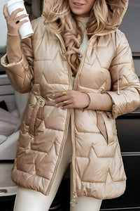 Madison Long Quilted Jacket - Lightweight Elegant Outerwear for Versatile Style 2