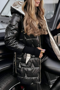 Madison Long Quilted Jacket - Lightweight Elegant Outerwear for Versatile Style 4