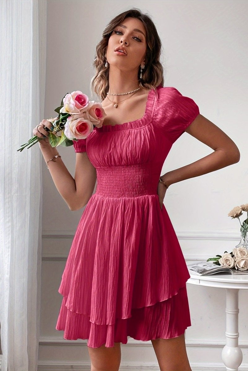 Maris - Lightweight Vibrant Pink Dress