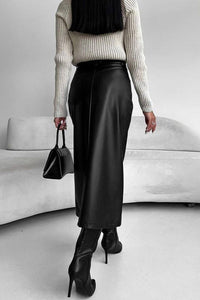 Megan - Elegant High-Slit Midi Skirt for Women - Comfortable Winter Style 3