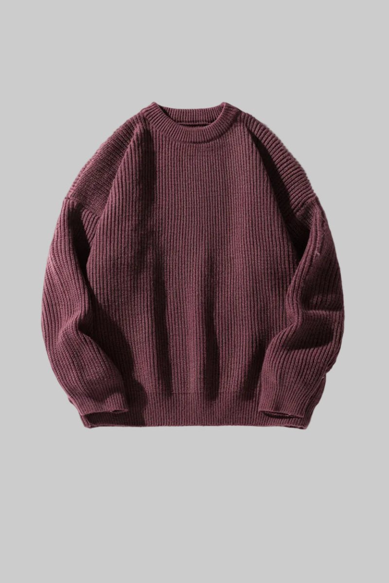 Oslo - Relaxed Fit Ribbed Knit Sweater for Effortless Elegance 1