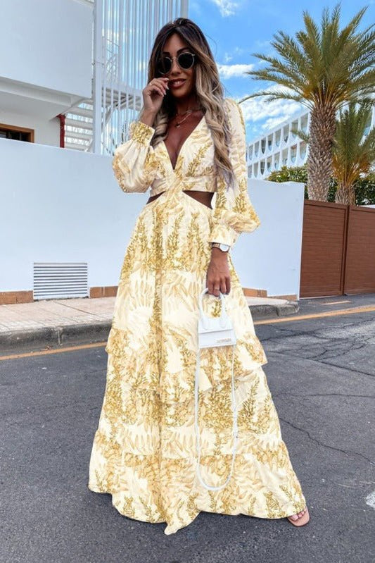 SOLENZA – Women’s Elegant Maxi Dress for Summer with Graceful Long Cut