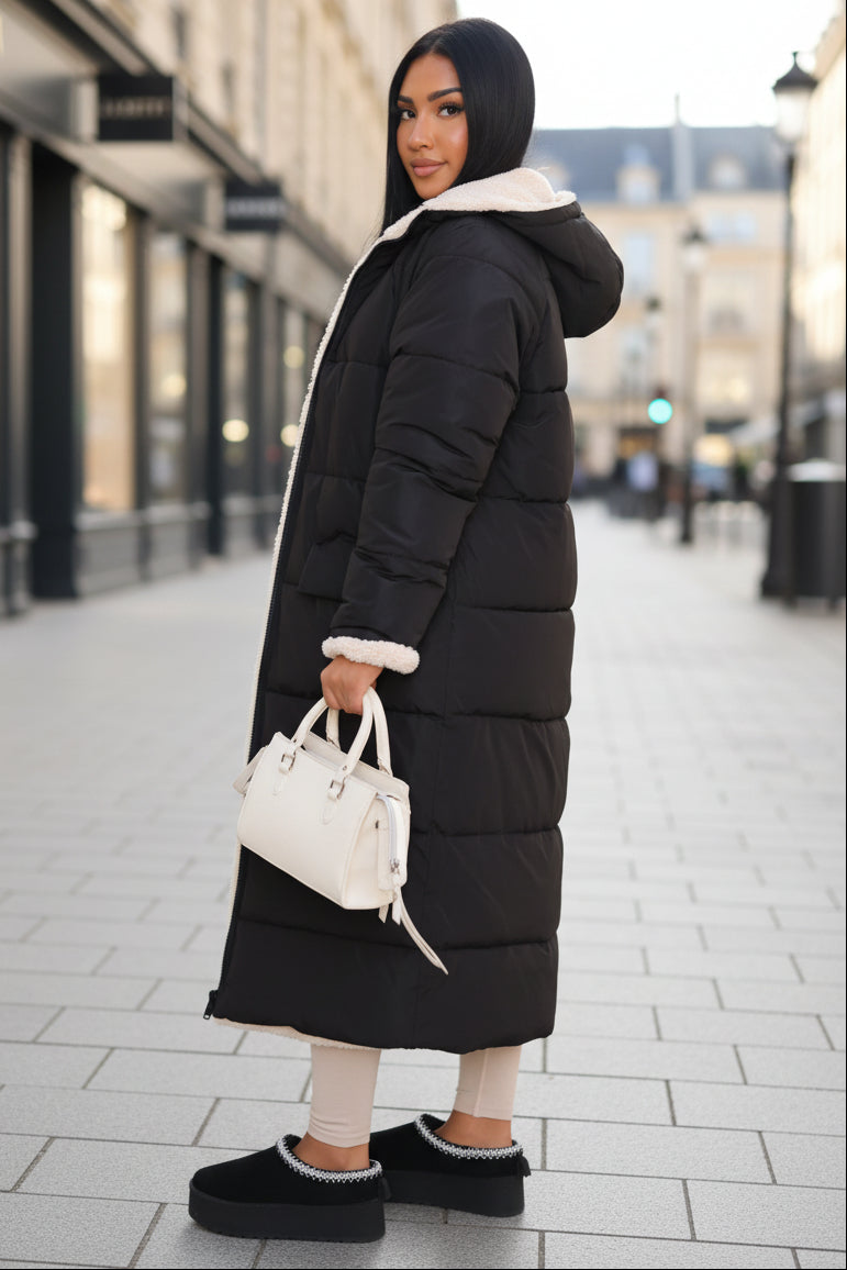 Reversible Winter Jacket for Men and Women - Stylish Black Coat for Cold Weather 0