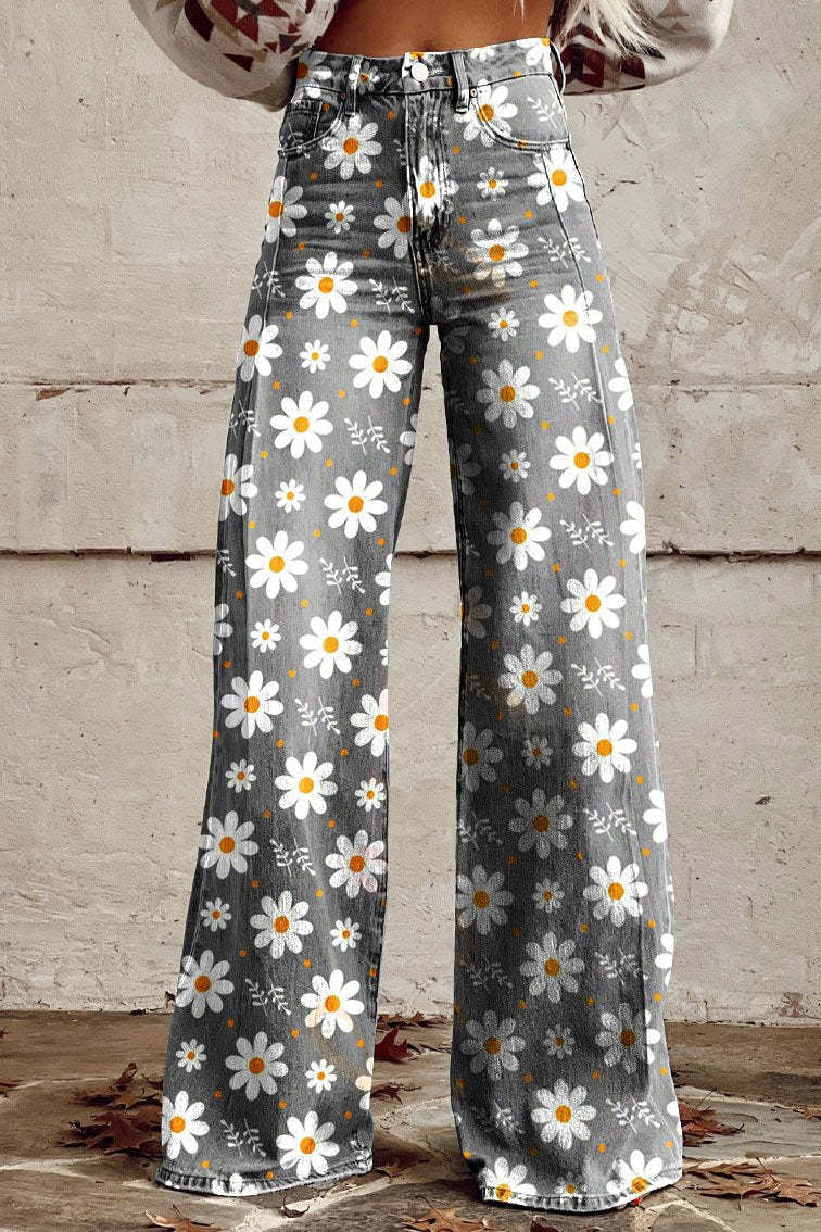Ritan Women's Baggy Jeans - Soft, Breathable Fabric, Relaxed Fit for Summer Style 0