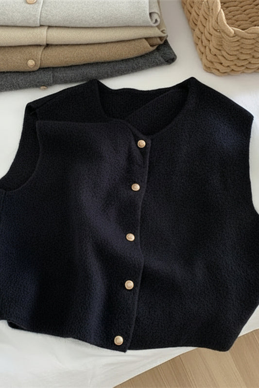 Ruby - Women’s Button-Up Sleeveless Casual Vest for Effortless Style 2