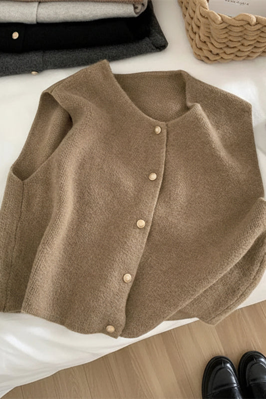 Ruby - Women’s Button-Up Sleeveless Casual Vest for Effortless Style 3