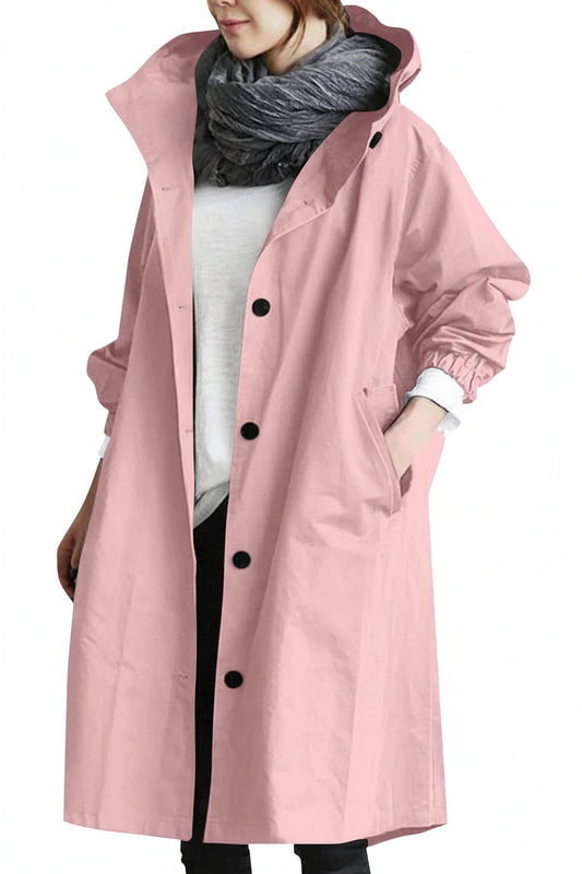 CITYDRAPE – Women’s Elegant Hooded Trench Coat for Stylish Protection
