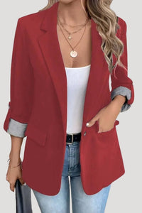 Selene - Classic Women’s Blazer with Sleek Roll-Up Detail
