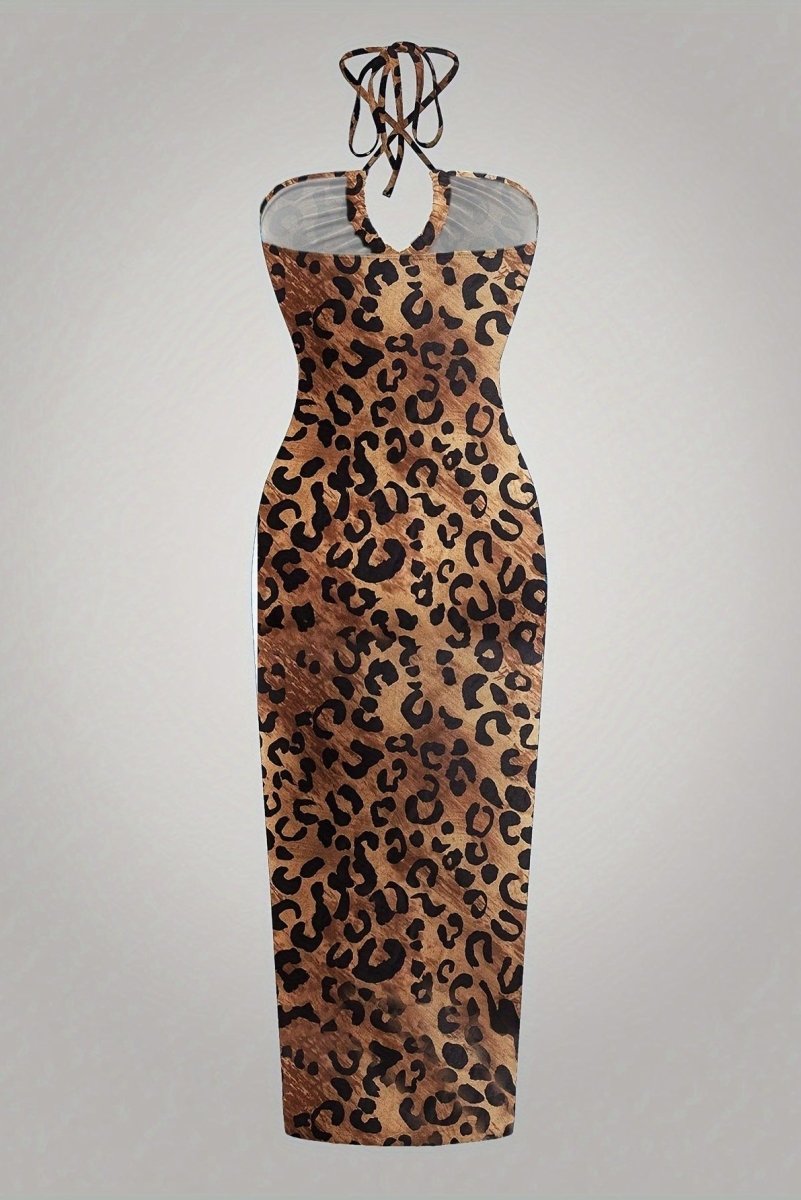 Serena - Sophisticated Black Backless Dress with Sleek Fit 1
