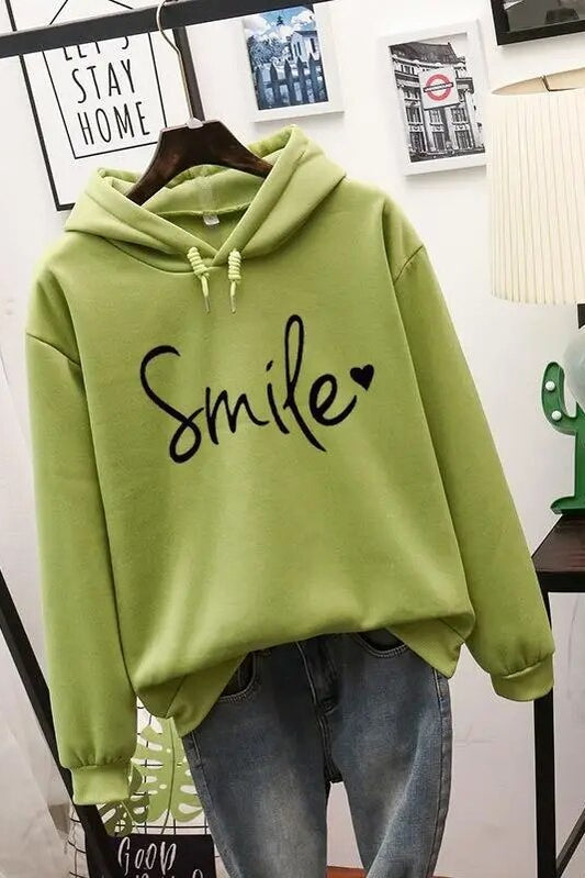SMILELOVE – Cozy Hoodie with Unique Smile Design for All-Day Comfort