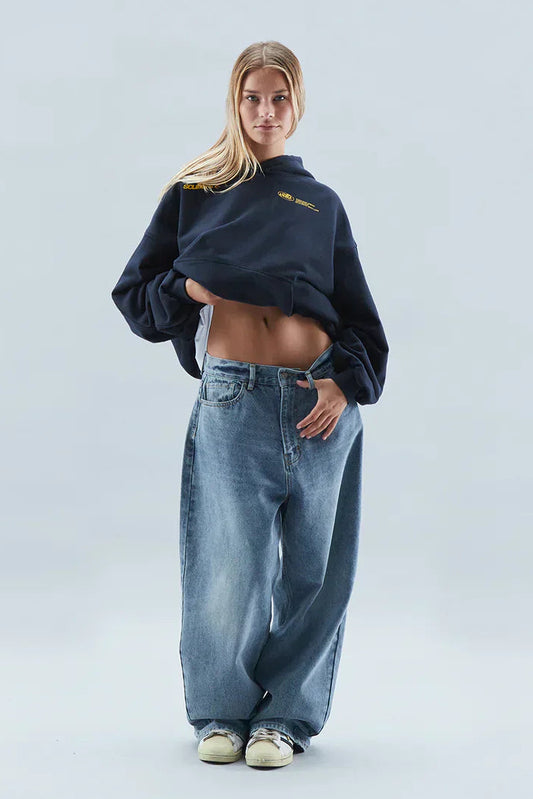 Soft Cotton Women's Relaxed Fit Hoodie with Sporty Hood and Trendy Back Print 10