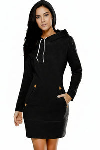 COMFYTRACK – Long Hoodie Dress for Women with Relaxed Sporty Fit