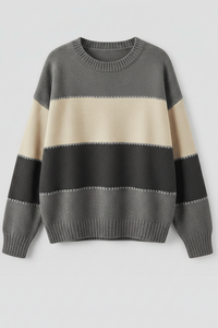 Stylish Striped Women's Sweatshirt - Comfortable Fit & Classic Design 5