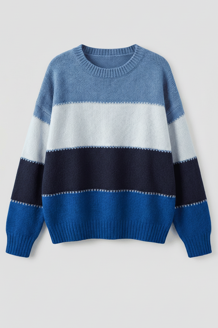 Stylish Striped Women's Sweatshirt - Comfortable Fit & Classic Design 7