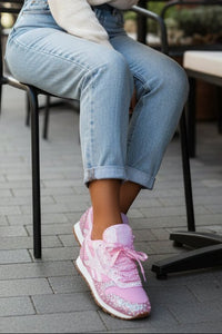 GLITZFLOW – Trendy Glitter Sneakers with Soft Cushioned Comfort