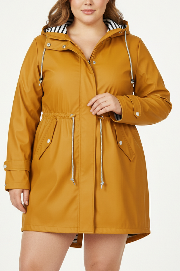 Urban Plus Size Women's Waterproof Rain Jacket - Stylish & Functional 1