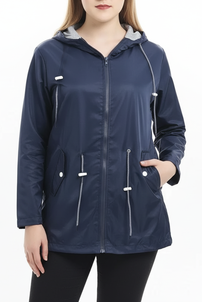 Urban Plus Size Women's Waterproof Rain Jacket - Stylish & Functional 8
