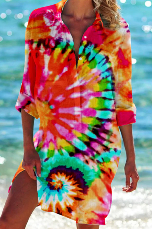 Valencia-Classique - Long Summer Shirt for Women with Pockets & Button Closure 0