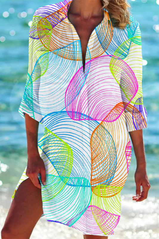 Valencia-Classique - Long Summer Shirt for Women with Pockets & Button Closure 3