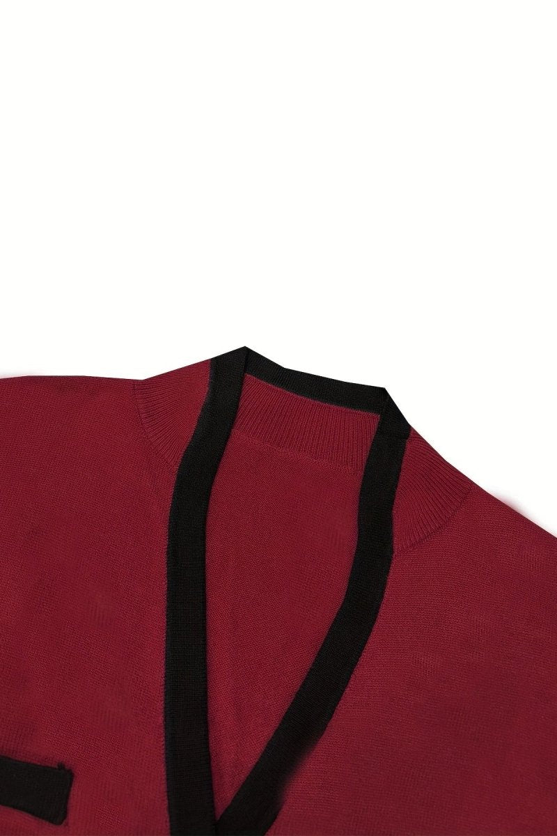 Viretta - Colorblock Single-Breasted Blazer & Shorts Set