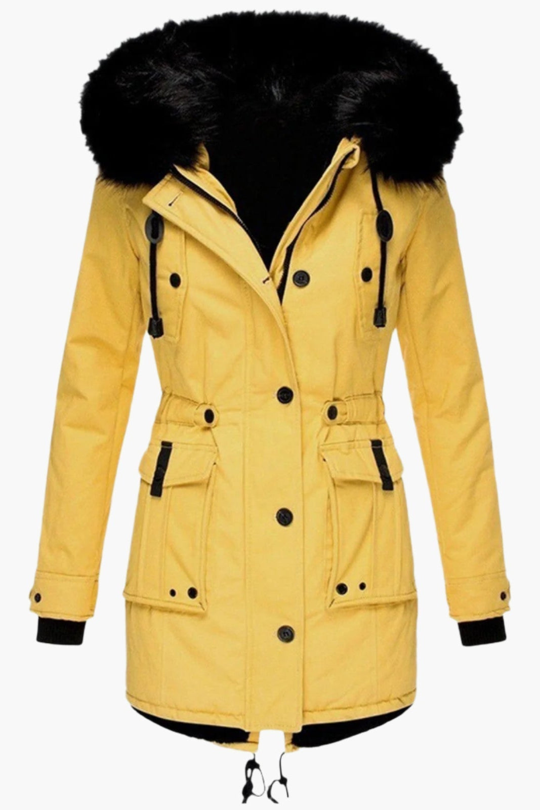 Warm Hooded Winter Coat with Faux Fur Detail for Women - Stylish & Cozy 5
