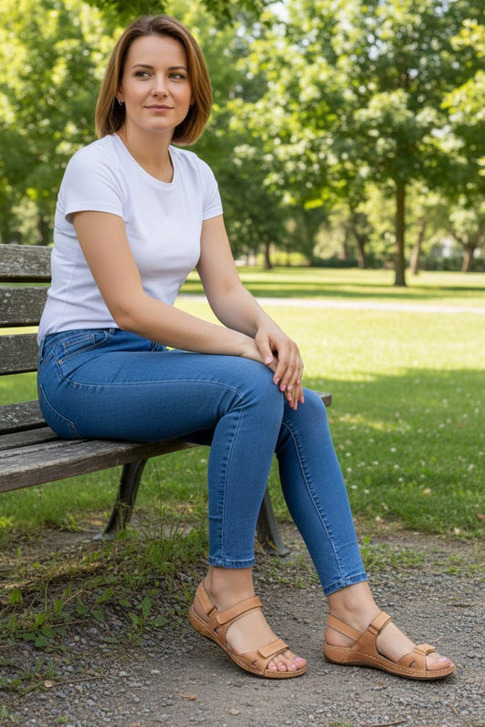 VITALO – Women’s Comfortable Walking Sandals with Orthopedic Support