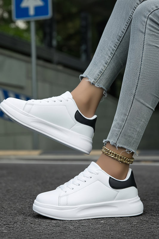 Zania Women's White Sneakers - Orthopedic Comfort & Support for All-Day Wear 1