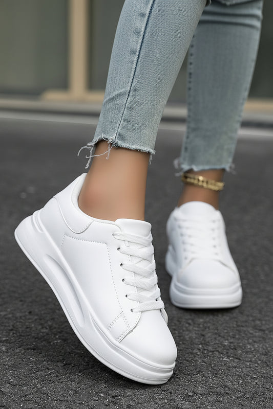 Zania Women's White Sneakers - Orthopedic Comfort & Support for All-Day Wear 7