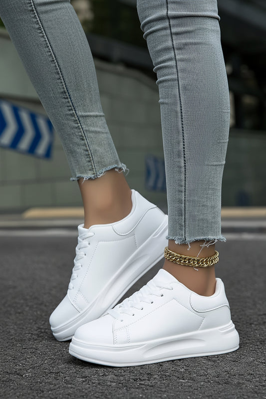 Zania Women's White Sneakers - Orthopedic Comfort & Support for All-Day Wear 8